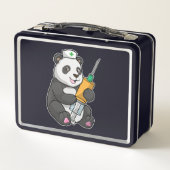 Lunch Box Panda comme infirmière avec seringue (Dos)