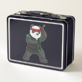 Lunch Box Panda comme Ninja en costume (Dos)