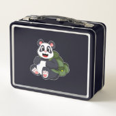 Lunch Box Panda comme randonneur avec sac à dos (Dos)