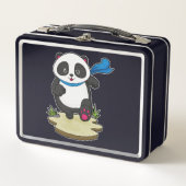 Lunch Box Panda coureur avec Écarf (Devant)