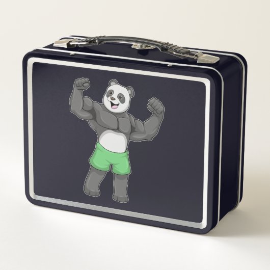 Lunch Box Panda en Bodybuilder au Bodybuilding (Dos)