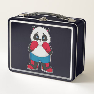 Lunch Box Panda en boîte avec gants de boxe