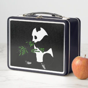 Lunch Box Panda géant mange du bambou noir