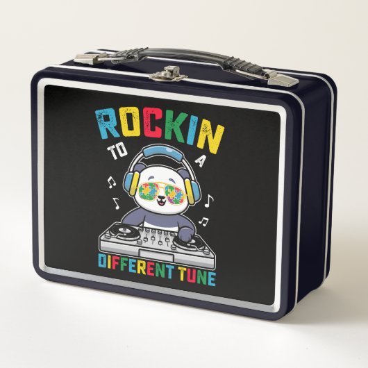 Lunch Box Panda Rockin To A Different Tune Sensibilisation à (Devant)