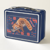 LUNCH BOX PANDA ROUGE "ZZZ" (Dos)