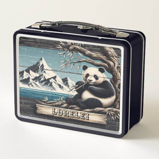 Lunch Box Panda's Mountain Perch : Repose de Bambou (Dos)