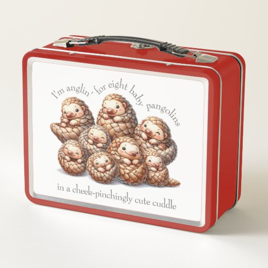 Lunch Box Pangolins adorables pour 8 Pangolins mignons (Dos)