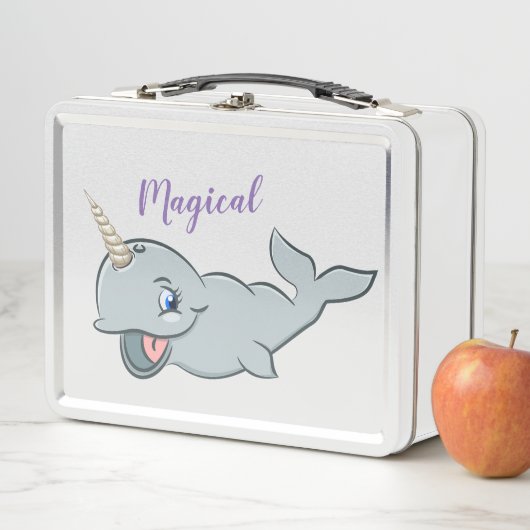 Lunch Box Panier-repas magique de Narwhals (En situation)