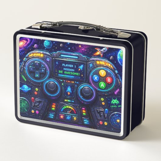 Lunch Box Panneau de commande Galactique Manette de jeu spat (Dos)