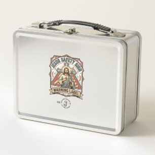 Lunch Box Panneau de sécurité Jésus Étiquette d'avertissemen