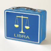 Lunch Box Panneau étoile Balance dorée de Libra (Dos)