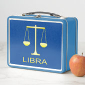 Lunch Box Panneau étoile Balance dorée de Libra (En situation)