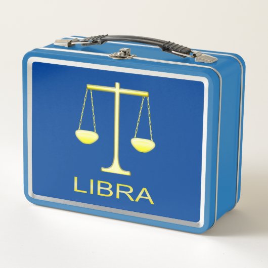 Lunch Box Panneau étoile Balance dorée de Libra (Devant)