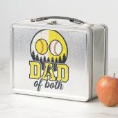 Lunch Box Papa Baseball Softball des Deux Conception Vectori (En situation)