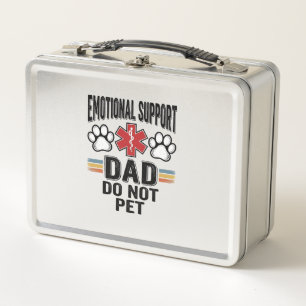 Lunch Box Papa de soutien émotionnel Ne pas caresser Vintage
