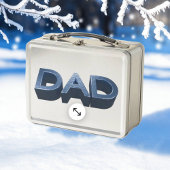 Lunch Box Papa en acier bleu