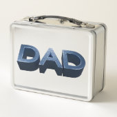 Lunch Box Papa en acier bleu (Dos)