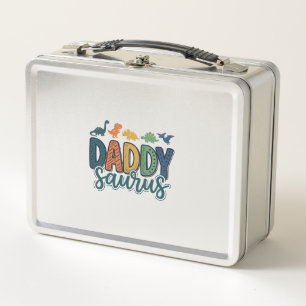 Lunch Box Papa Saurus Mignon Papa Dinosaure Conception Vecto