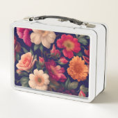 Lunch Box Papier peint à motifs floraux (Dos)