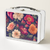 Lunch Box Papier peint à motifs floraux (Devant)