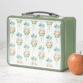 Lunch Box Papier peint baroque bouquet de fleurs (En situation)