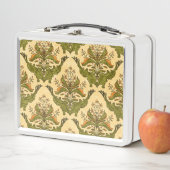 Lunch Box Papier peint floral classique : damassé stylisé. (En situation)