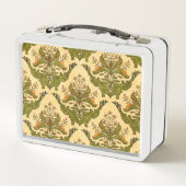 Lunch Box Papier peint floral classique : damassé stylisé. (Dos)