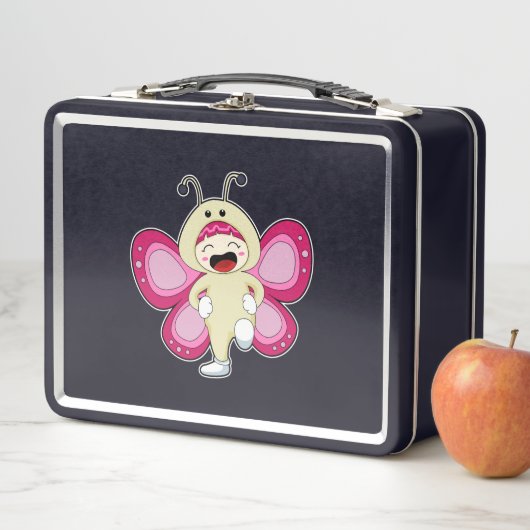 Lunch Box Papillon avec costume (En situation)