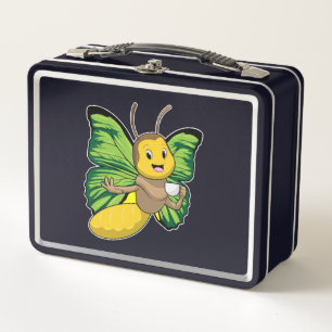 Lunch Box Papillon avec la coupe de café