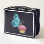 Lunch Box Papillon avec muffin (Devant)