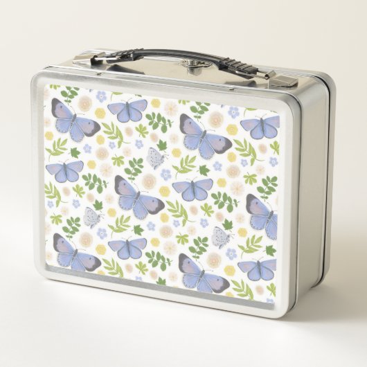 Lunch Box Papillon bleu creux (Dos)