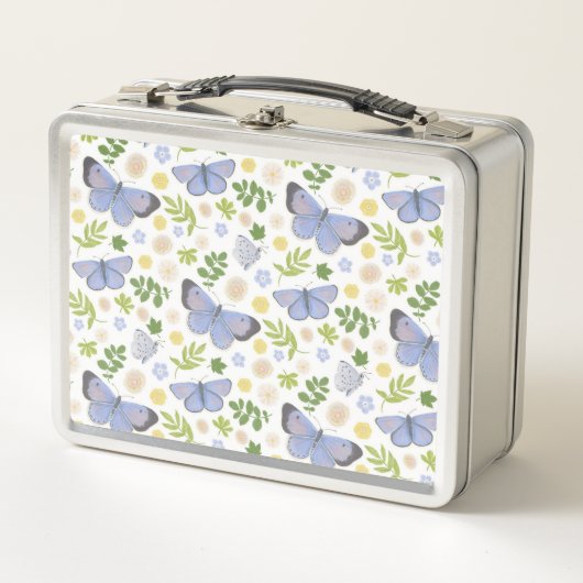 Lunch Box Papillon bleu creux (Devant)