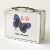 Lunch Box Papillon bleu Personnalisé Enfants Science Nerd (Dos)