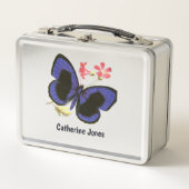 Lunch Box Papillon bleu Personnalisé Enfants Science Nerd (Devant)