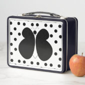 Lunch Box Papillon Mignon à Points Girly (En situation)