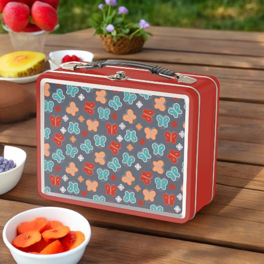 Lunch Box Papillon multicolore
