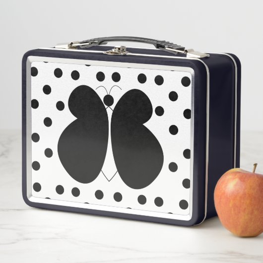 Lunch Box Papillon Pois mignon (En situation)