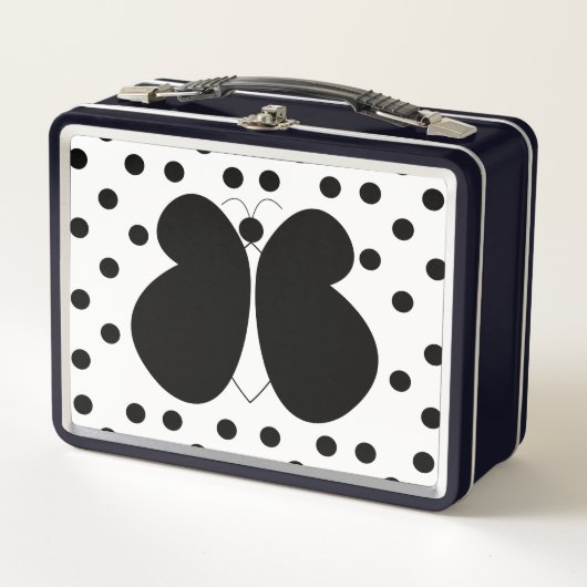 Lunch Box Papillon Pois mignon (Devant)