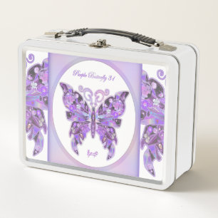 Lunch Box Papillon pourpre 31
