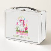 Lunch Box Papillon Unicorn Preschool Retour à l'école (Devant)