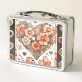 Lunch Box Papillons, Coeurs et Fleurs (Dos)