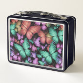 Lunch Box Papillons colorés Imprimer (Dos)