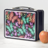 Lunch Box Papillons colorés Imprimer (En situation)