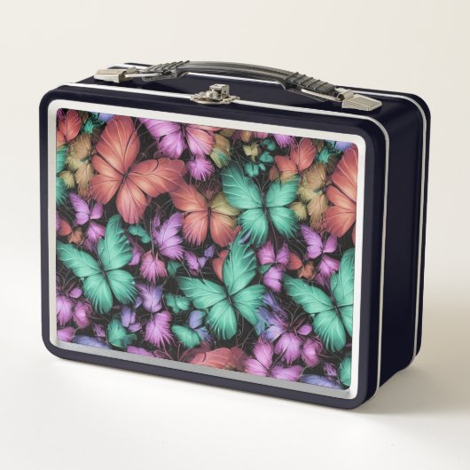 Lunch Box Papillons colorés Imprimer (Devant)