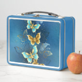 Lunch Box Papillons dorés (En situation)