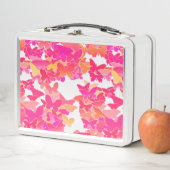 Lunch Box Papillons, rose, fuchsia et corail (En situation)