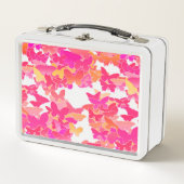 Lunch Box Papillons, rose, fuchsia et corail (Devant)