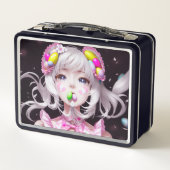 Lunch Box Pâques/printemps Anime fille (Dos)