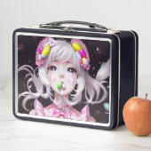 Lunch Box Pâques/printemps Anime fille (En situation)