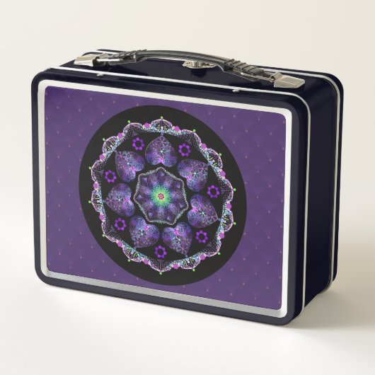 Lunch Box Parapluie violet & coeurs .7 (Dos)